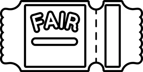 Dumpster sizes 10 fair ticket line style icon vector 33251901